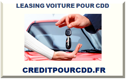 LEASING VOITURE (LOA LLD) POUR CDD 2025
