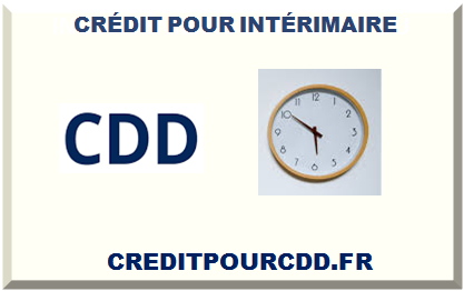 CRÉDIT POUR INTÉRIMAIRE 2025